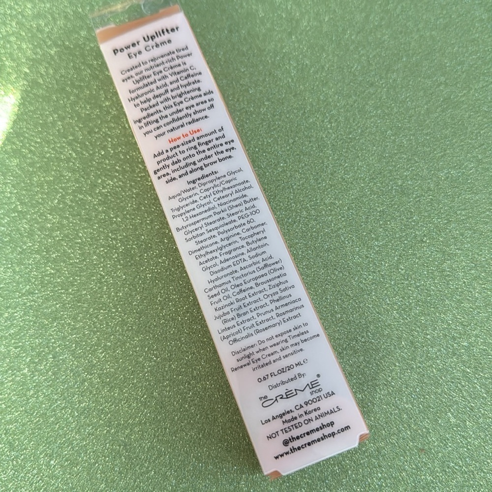 The Crème Shop Power Uplifter Eye Crème - Picture 4 of 4